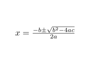 فرمول محاسبه x معادله درجه ۲